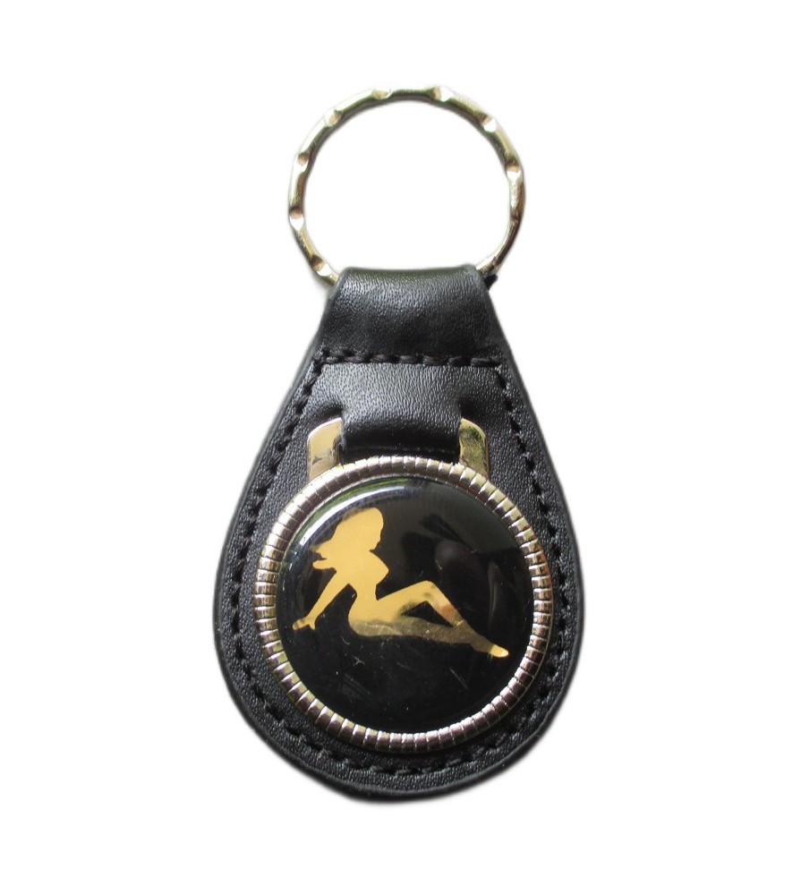 porte clé métal cuir pinup trucker voiture americaine camion