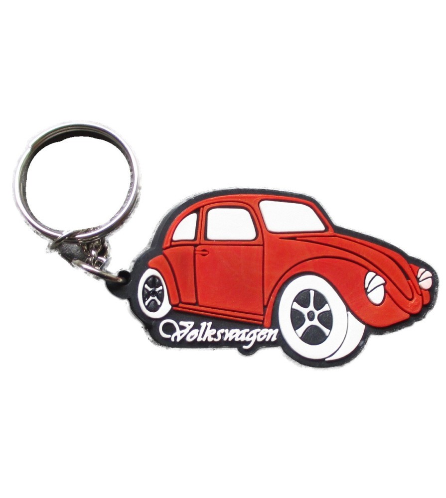 Key ring VW Cox Beetle red Volkswagen plastic Key ring VW Cox Beetle red Volkswagen plastic