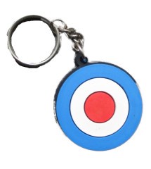 porte clé vespa cible ronde logo scooter plastique souple