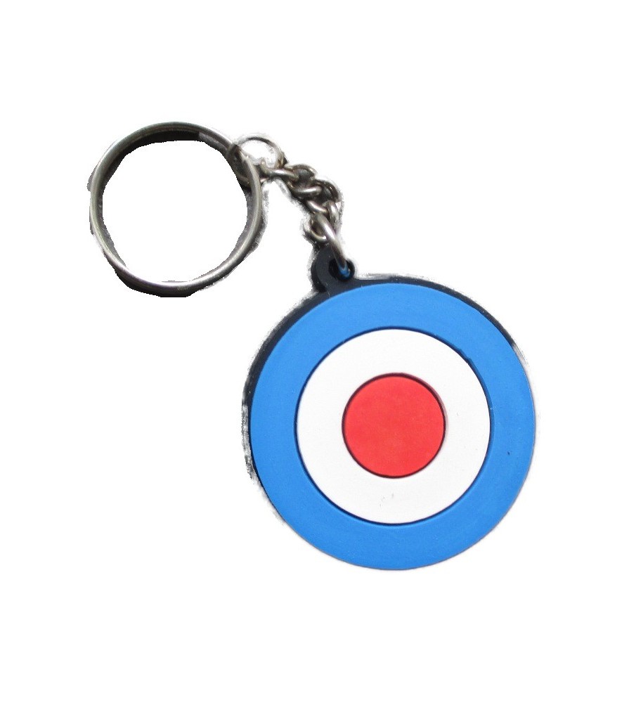 porte clé vespa cible ronde logo scooter plastique souple