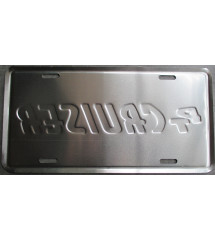 Plaque US PT Cruiser Noire & Blanche - Déco Auto 