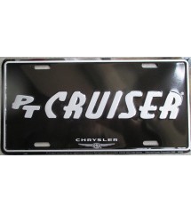 Plaque US PT Cruiser Noire & Blanche - Déco Auto 