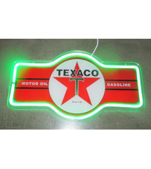 texaco motor oil gasoline green tower advertising plexiglass shield