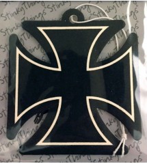 Maltese cross black auto universal car air freshener