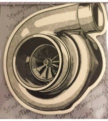 Deodorant drawing of a turbo auto universal vanilla scent