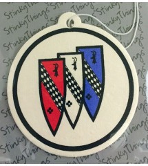 Buick logo air freshener on white background auto skylark