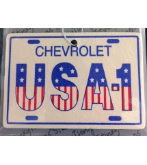 Chevrolet USA1 Rectangular Logo American Flag USA