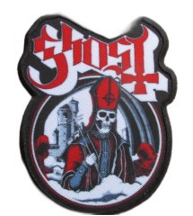petit patch ghost papa emeritus 11x8.5 cm ecusson thermocollant