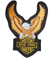 Large eagle patch motor ride free biker 30x24cm iron-on badge Large eagle patch motor ride free biker 30x24cm iron-on badge