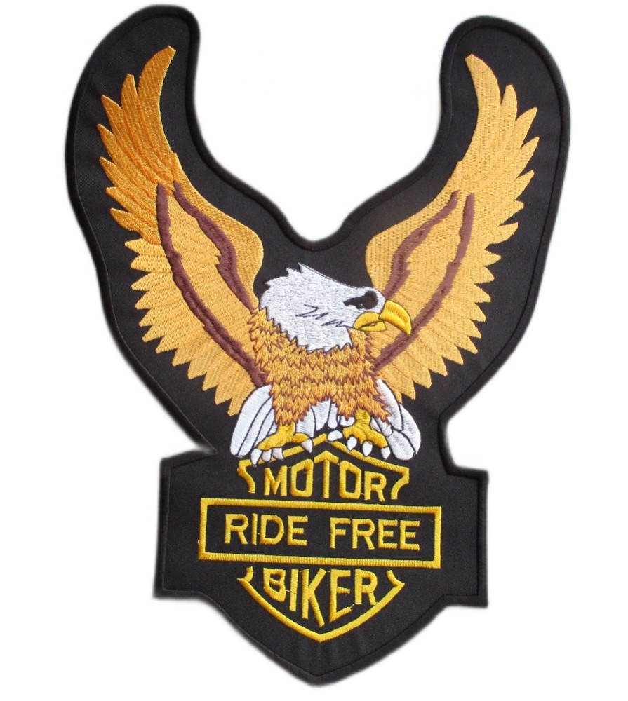 Large eagle patch motor ride free biker 30x24cm iron-on badge Large eagle patch motor ride free biker 30x24cm iron-on badge