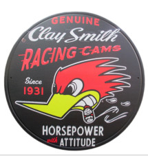 Plaque Clay Smith Racing Cams 30cm - Hot Rod 