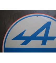 Plaque Logo Alpine Bleu Blanc Rouge - 30cm Plaque Logo Alpine Bleu Blanc Rouge - 30cm