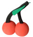antenna ball cerise rockabilly mousse antenne auto deco universel