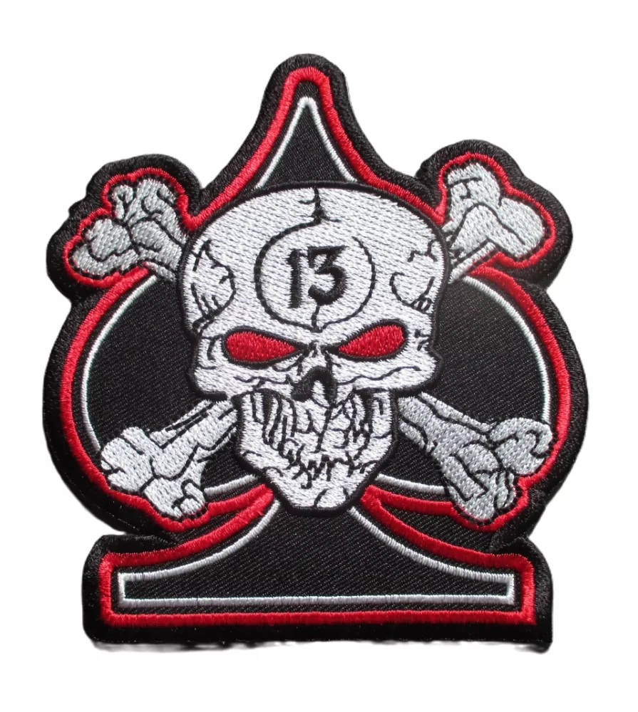 Patch Brodé Thermocollant Chat Pirate - 8 X 5 Cm, Fond Noir, 100% Polyester - Idéal Customisation Vêtements, Sacs