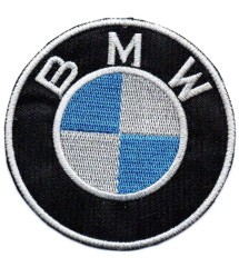 patch bmw logo rond 6cm ecusson thermocollant voiture moto