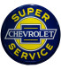 Chevrolet Super Service Plate 60cm Tole Deco Dinner Bar Loft