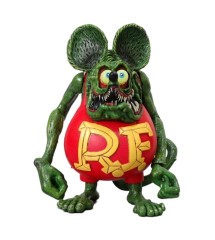 figurine rat fink bras queue et pied mobile rouge et verte