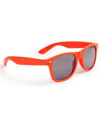 lunette de soleil retro orange verre noir mixte UV400