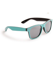lunette retro bicolore noir et turquoise homme femme UV400
