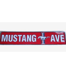 Ford Mustang Street Sign Red Avenue