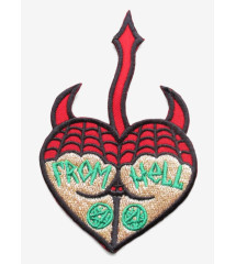 Patch fesse From Hell Diablesse & Toile d'Araignée10.5x6.5cm