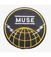 Patch thermocollant Brodé Muse - Globe & Éclairs 7 cm