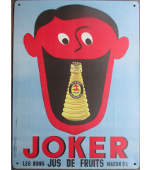 Vintage Metal Sign – JOKER Fruit Juice (40x30 cm)