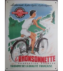 Vintage Metal Sign – La Rhonsonnette Moped (40x30 cm)