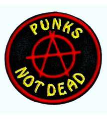 Patch Thermocollant Punks Not Dead – Rond 6,5 cm