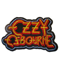 Patch Thermocollant / À Coudre Ozzy Osbourne – Logo Rouge et Jaune (8x5 cm)