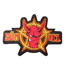 Patch thermocollant Sum 41 Logo Diable et Pentagramme (10,5 x 7,5 cm)