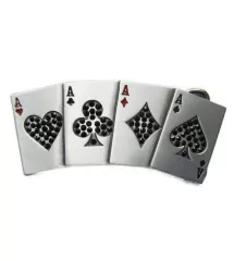 Belt buckle poker card games rhinestone black woman