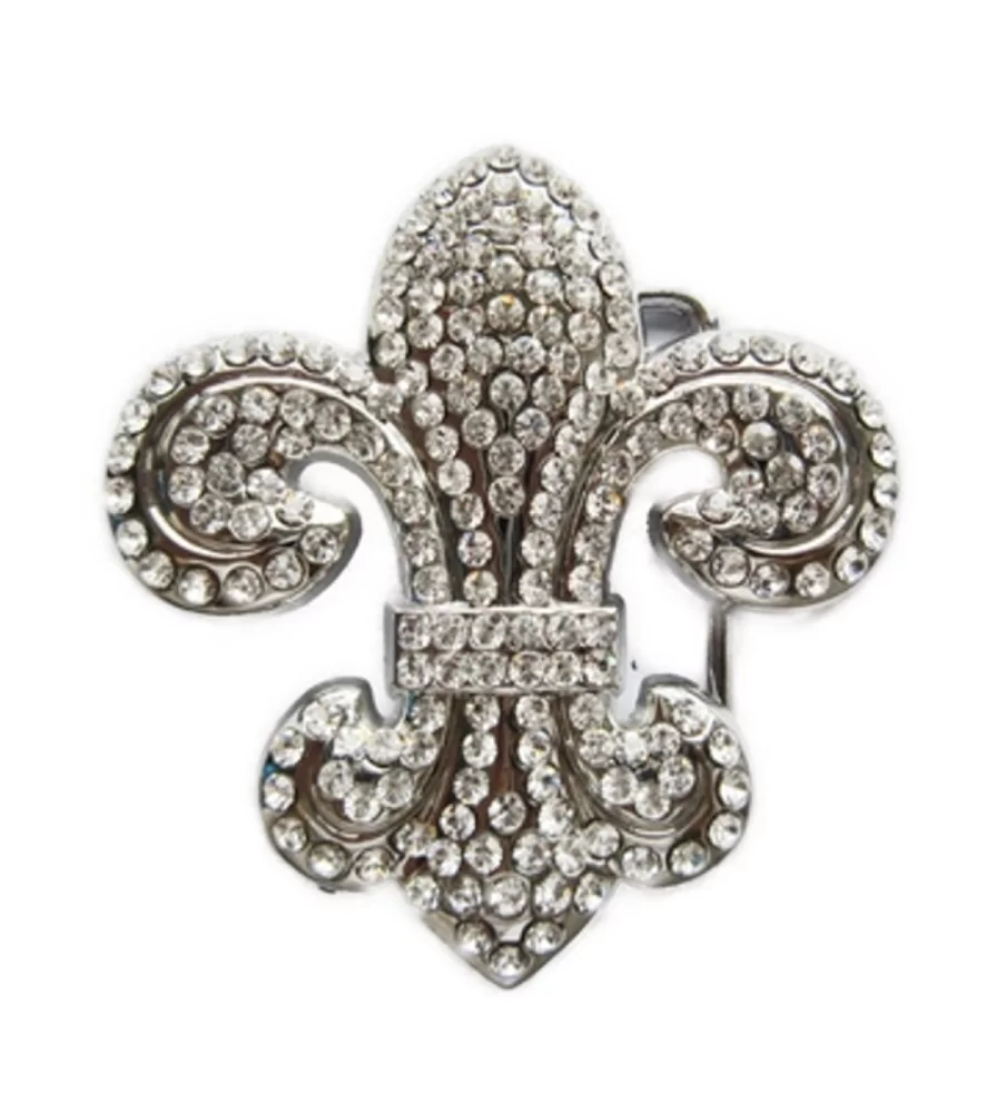 boucle de ceinture fleur de lys strass brillant femme pinup boucle de ceinture fleur de lys strass brillant femme pinup