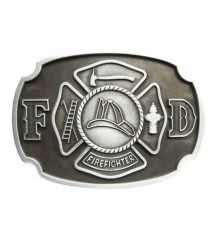 boucle de ceinture pompier fire dept brut alu homme femme