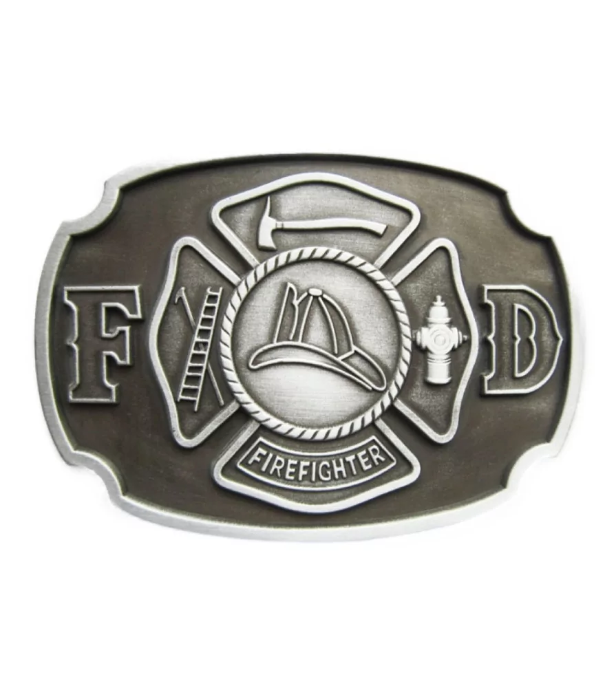 Belt buckle firefighter fire dept brut alu man woman woman