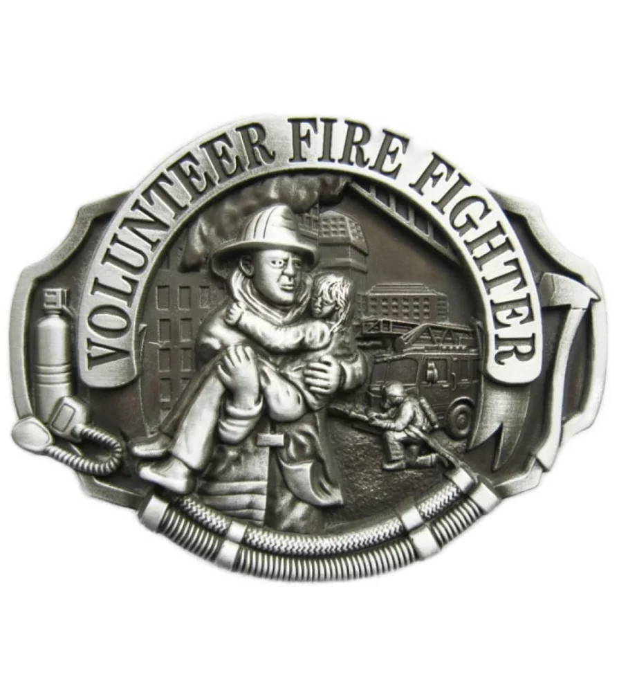 Belt buckle firefighter volunteer and child alu man Belt buckle firefighter volunteer and child alu man