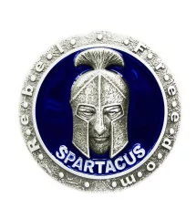 Belt buckle Spartacus Gladiator blue man woman