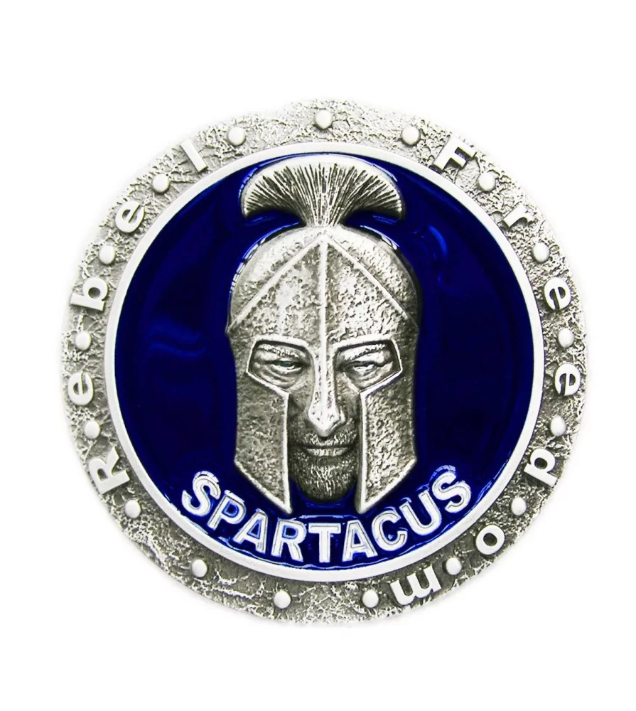 boucle de ceinture spartacus gladiateur bleu homme femme