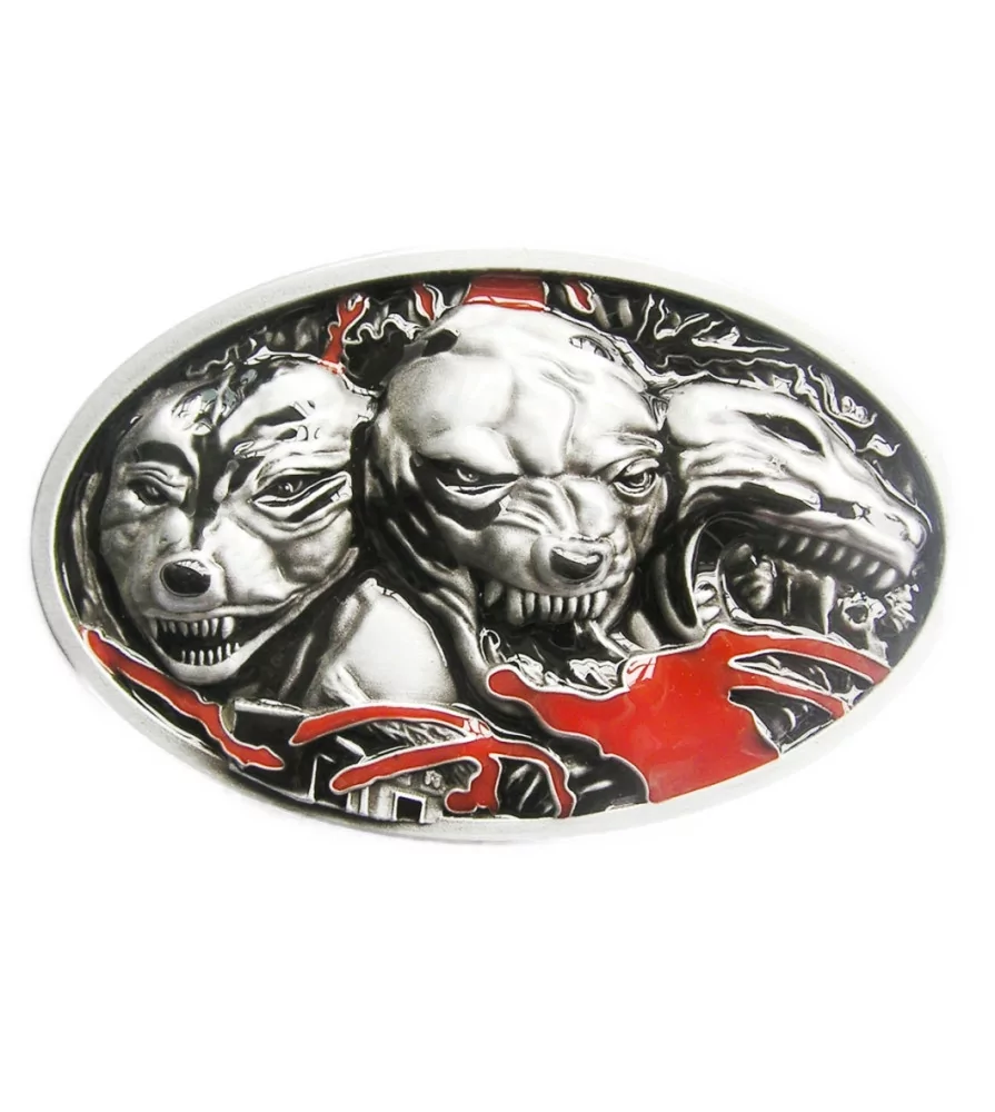 belt buckle rabid dog man bad boy trash belt buckle rabid dog man bad boy trash
