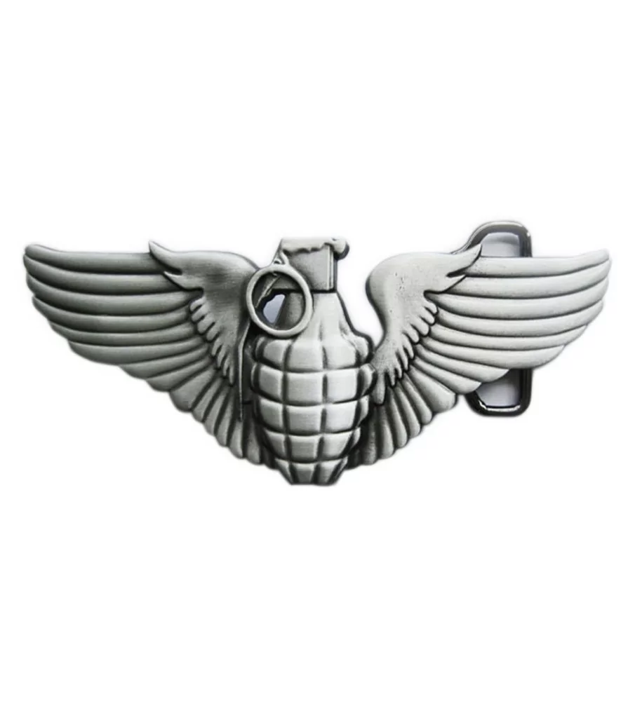 boucle de ceinture grenade ailé rock roll rockabilly homme boucle de ceinture grenade ailé rock roll rockabilly homme