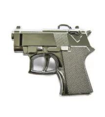 Belt buckle mini gun glossy fake mixed weapon