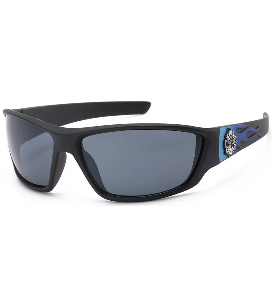 choppers sunglasses large flamming blue gray glass men mixed choppers sunglasses large flamming blue gray glass men mixed