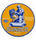 SUNOCO Motor Oil Vintage Porcelain Enamel Sign – 74 cm (29") Diameter