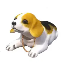 Vintage Bobblehead Dog for Car Rear Shelf / Dashboard – Beagle