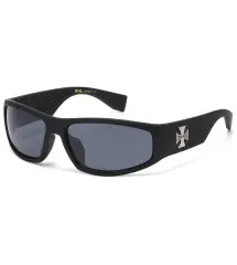 Official Choppers® Biker Sunglasses – Matte Black & Iron Cross Logo Official Choppers® Biker Sunglasses – Matte Black & Iron Cross Logo