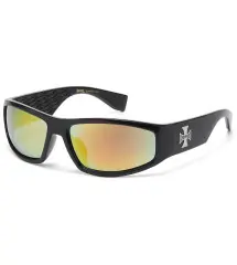 Official Choppers® Biker Sunglasses – Matte Black & Iron Cross Logo gold glasses Official Choppers® Biker Sunglasses – Matte Black & Iron Cross Logo gold glasses