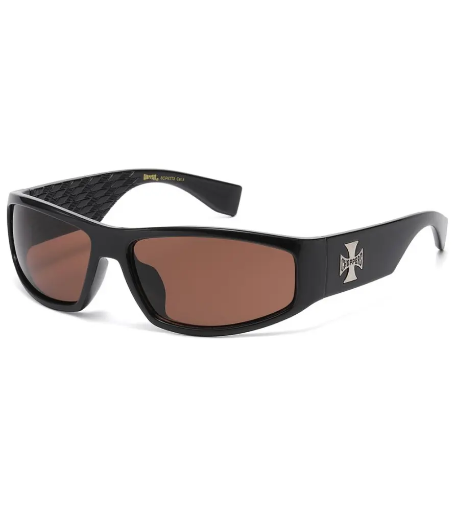 Choppers® Biker Sunglasses – Matte Black & Iron Cross Logo marroon glasses Choppers® Biker Sunglasses – Matte Black & Iron Cross Logo marroon glasses