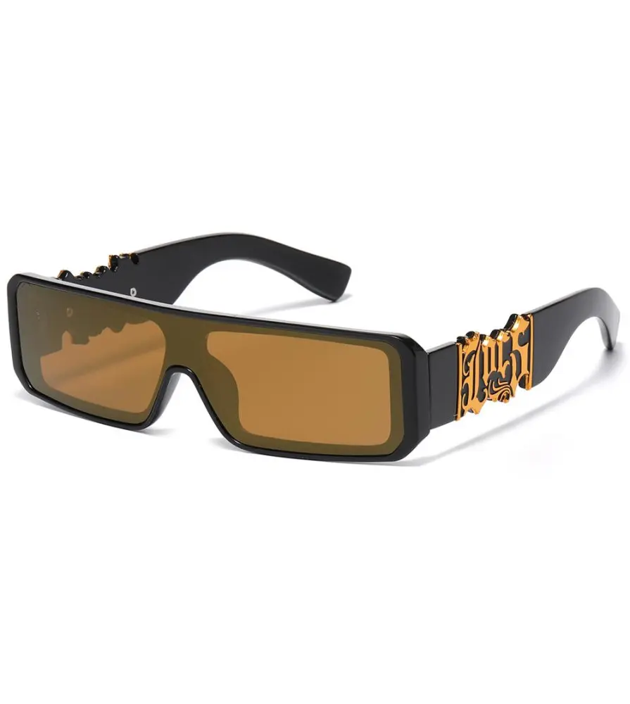 Lunettes de Soleil LOCS Lowrider Cultura Noir Brillant & Détails Doré