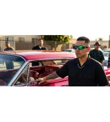 Official LOCS® Lowrider Cultura Sunglasses – Glossy Black & Green Mirror Lenses Official LOCS® Lowrider Cultura Sunglasses – Glossy Black & Green Mirror Lenses