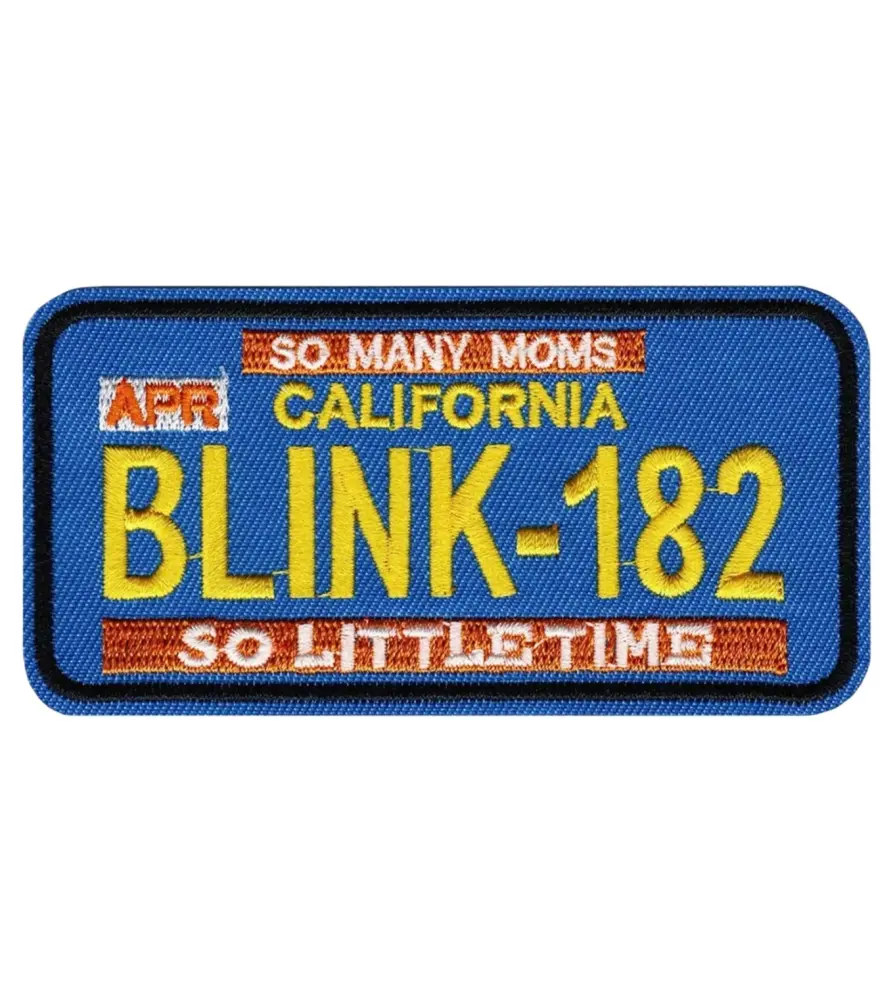 Patch Thermocollant BLINK-182 California License Plate – 10 x 5 cm